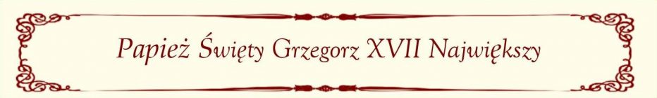 St. Pope Gregory – Polish St. Pope Gregory - Polish